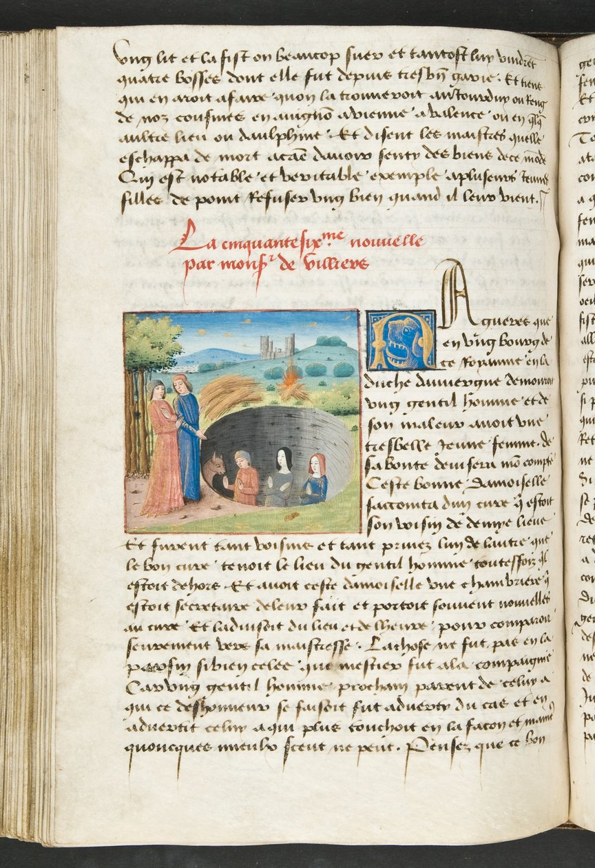 Page from Cent Nouvelles Nouvelles, c.1461-62 by French School