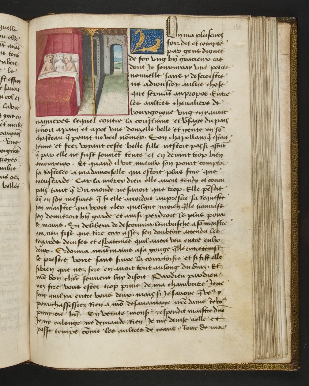 Page from Cent Nouvelles Nouvelles, c.1461-62 by French School