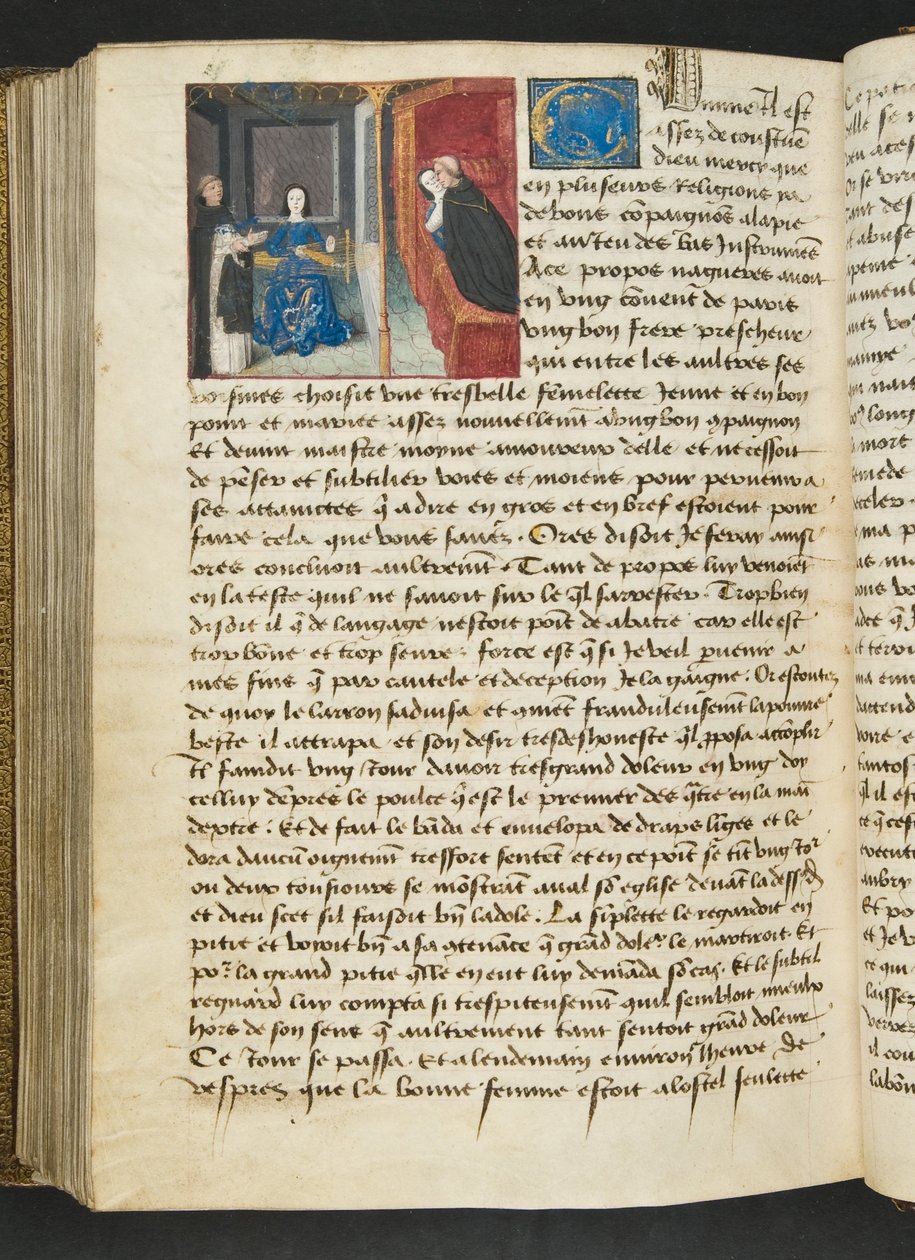 Page from Cent Nouvelles Nouvelles, c.1461-62 by French School