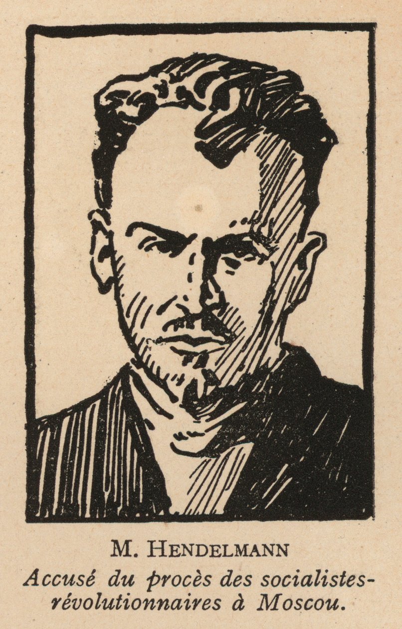 M I Gendelman, Russian Socialist Revolutionary Politician Who Was One of the Defendants in the 1922 Moscow Trial of Socialist Revolutionaries, the First Soviet Show Trial by French School