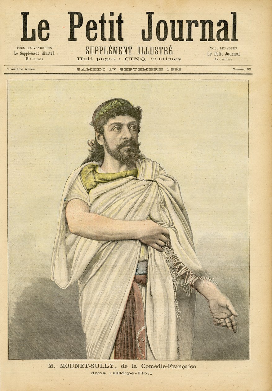 M. Mounet-Sully in Oedipus Rex at the Comédie-Française, Front Cover of 