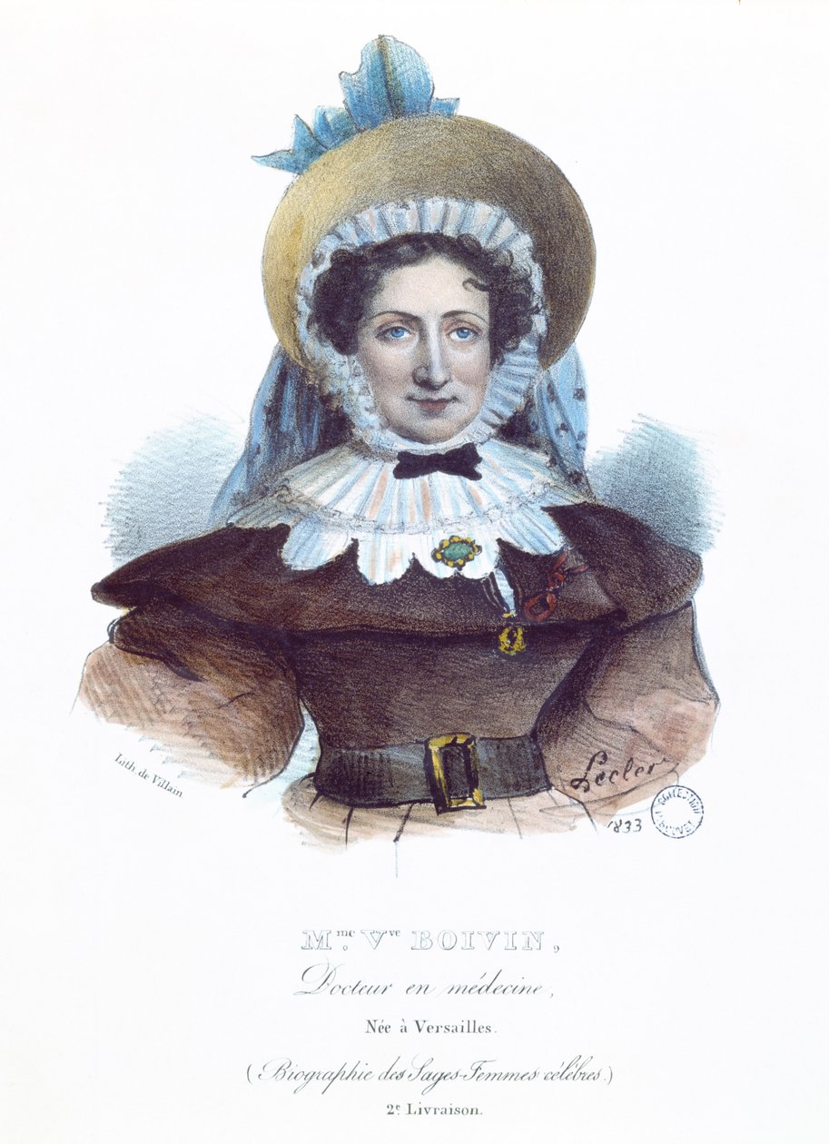 Madame Boivin (1783-1841) from a book on famous women by French School