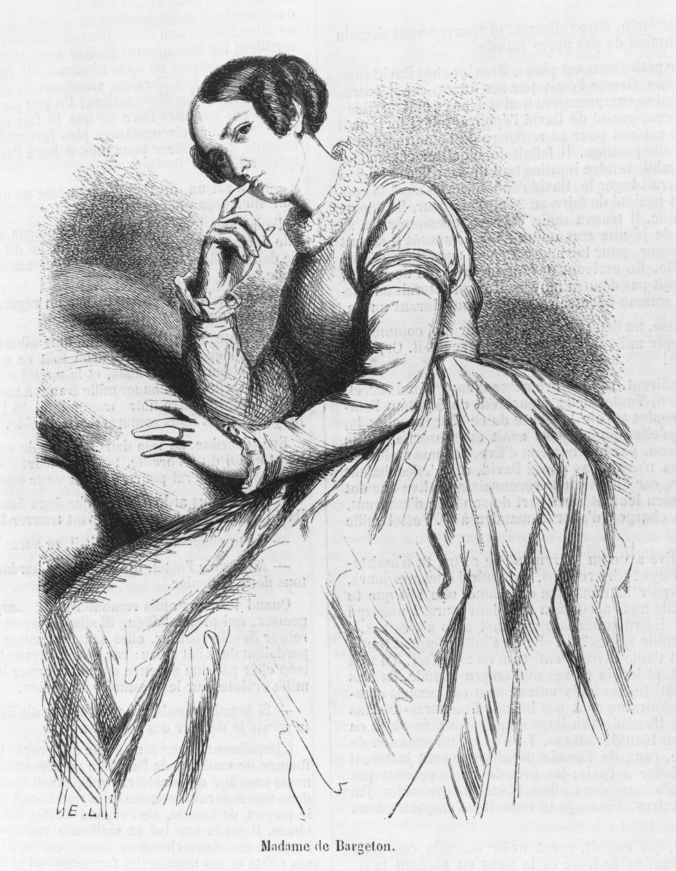 Madame de Bargeton, illustration from 
