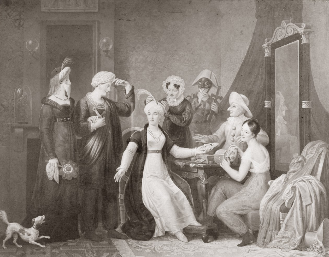 Mademoiselle Mars in Les Trois Sultanes by French School