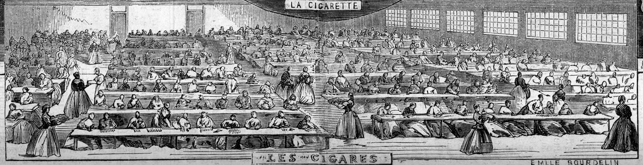 Manufacture of Tobacco, Paris by French School