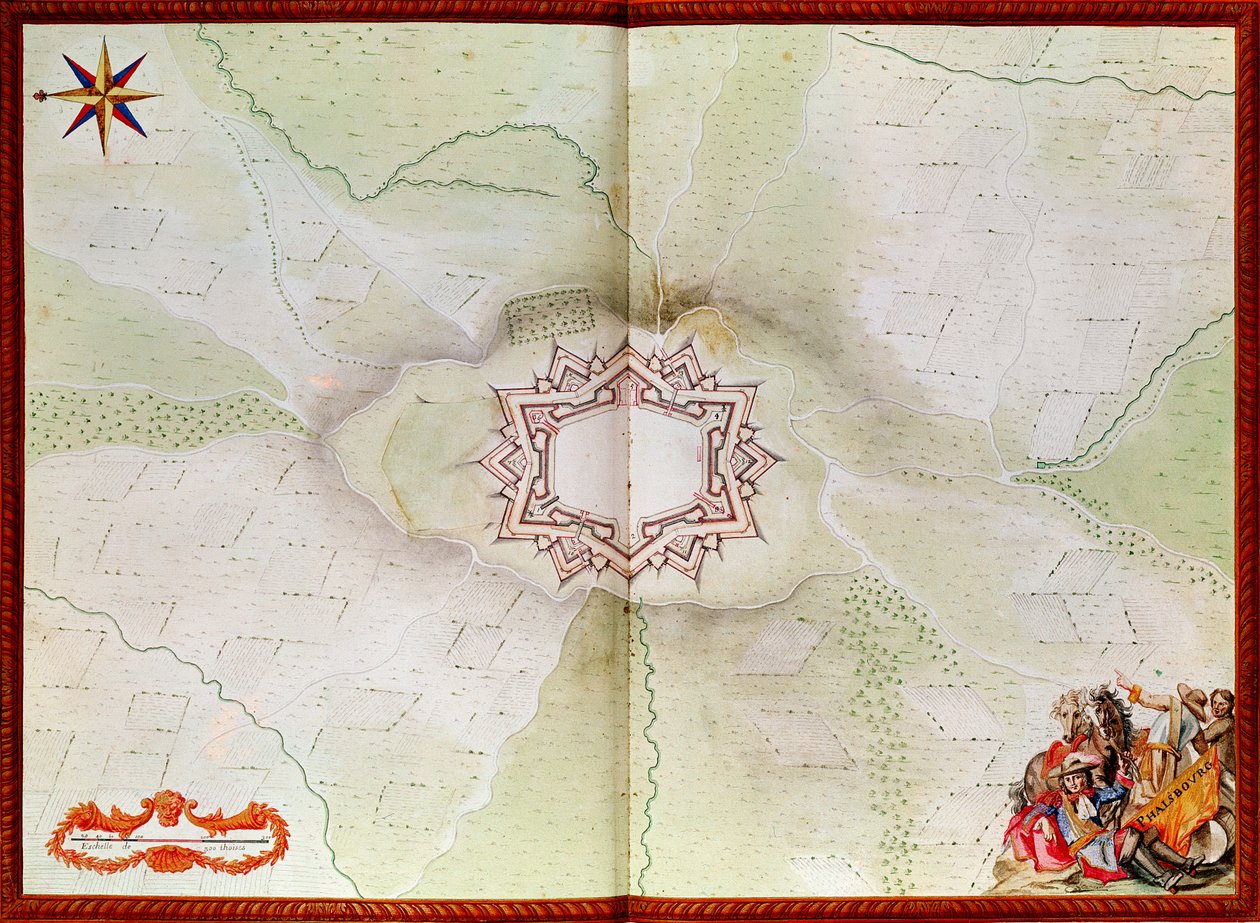 Map of Phalsbourg, from the Atlas de Louis XIV by French School