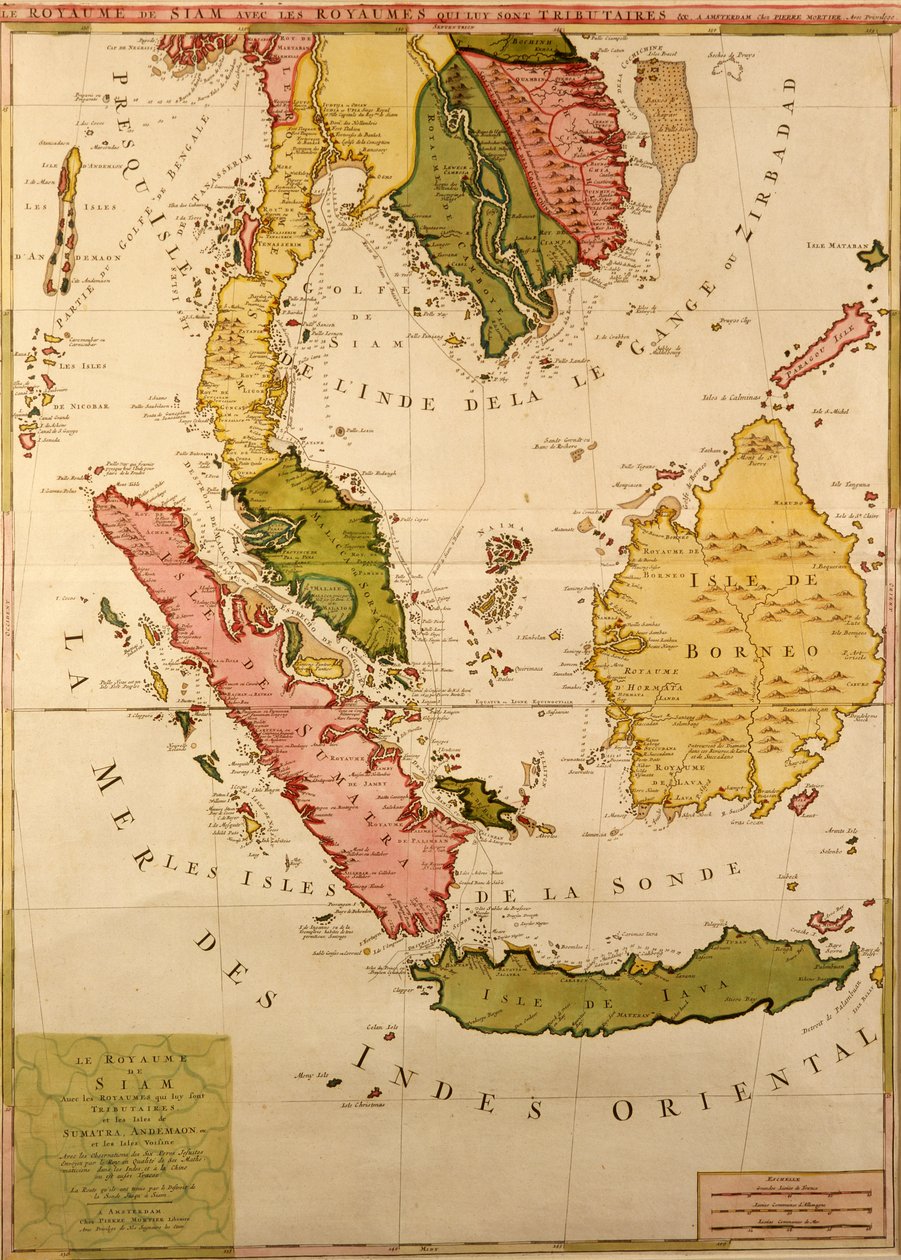 Map of South East Asia by French School