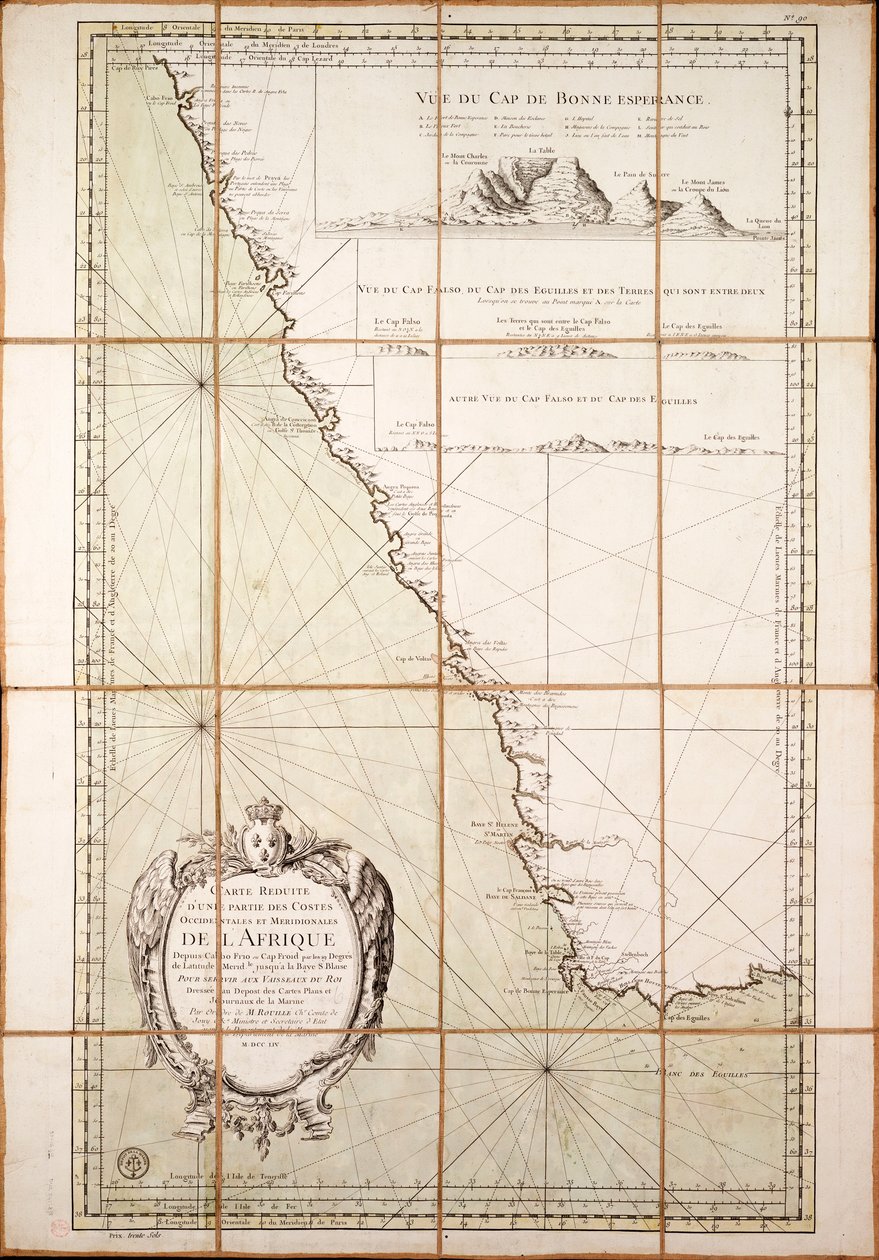 Map of the Southwest of Africa by French School