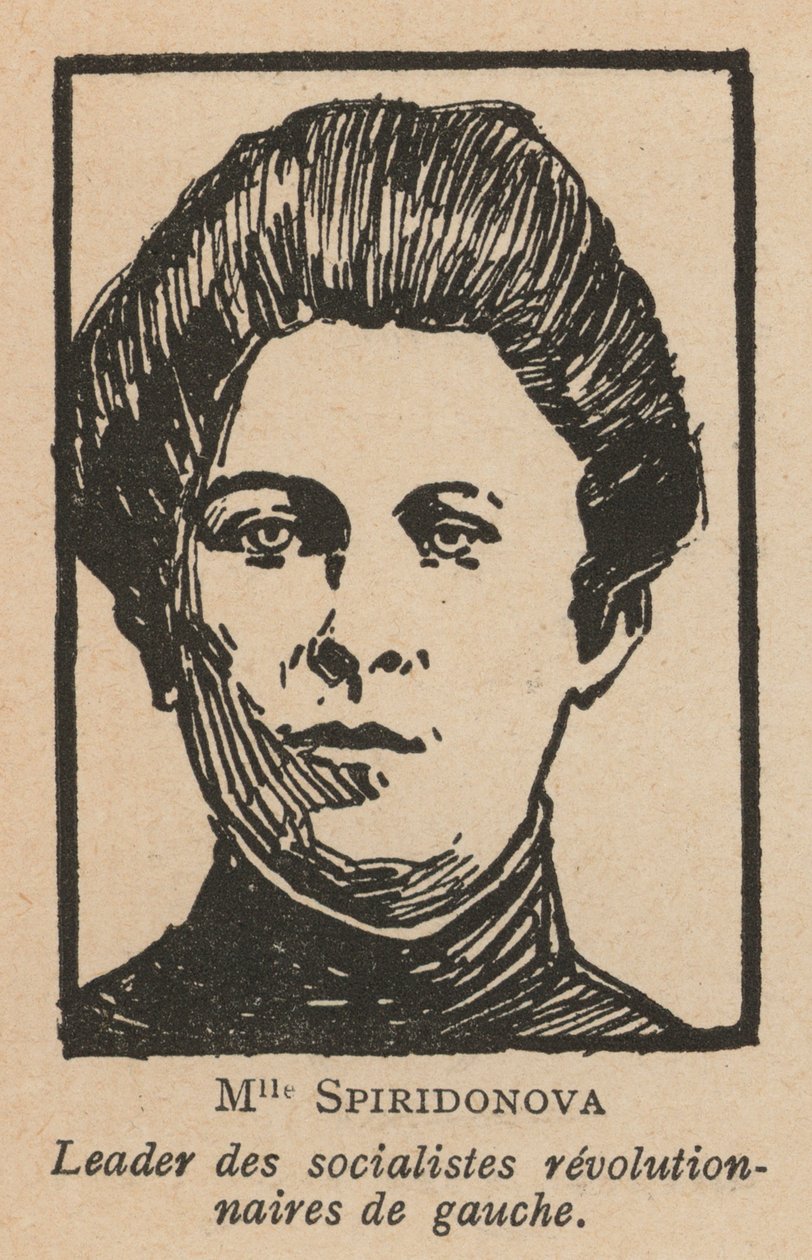 Maria Spiridonova, Russian Revolutionary and Leader of the Party of Left Socialist-Revolutionaries by French School