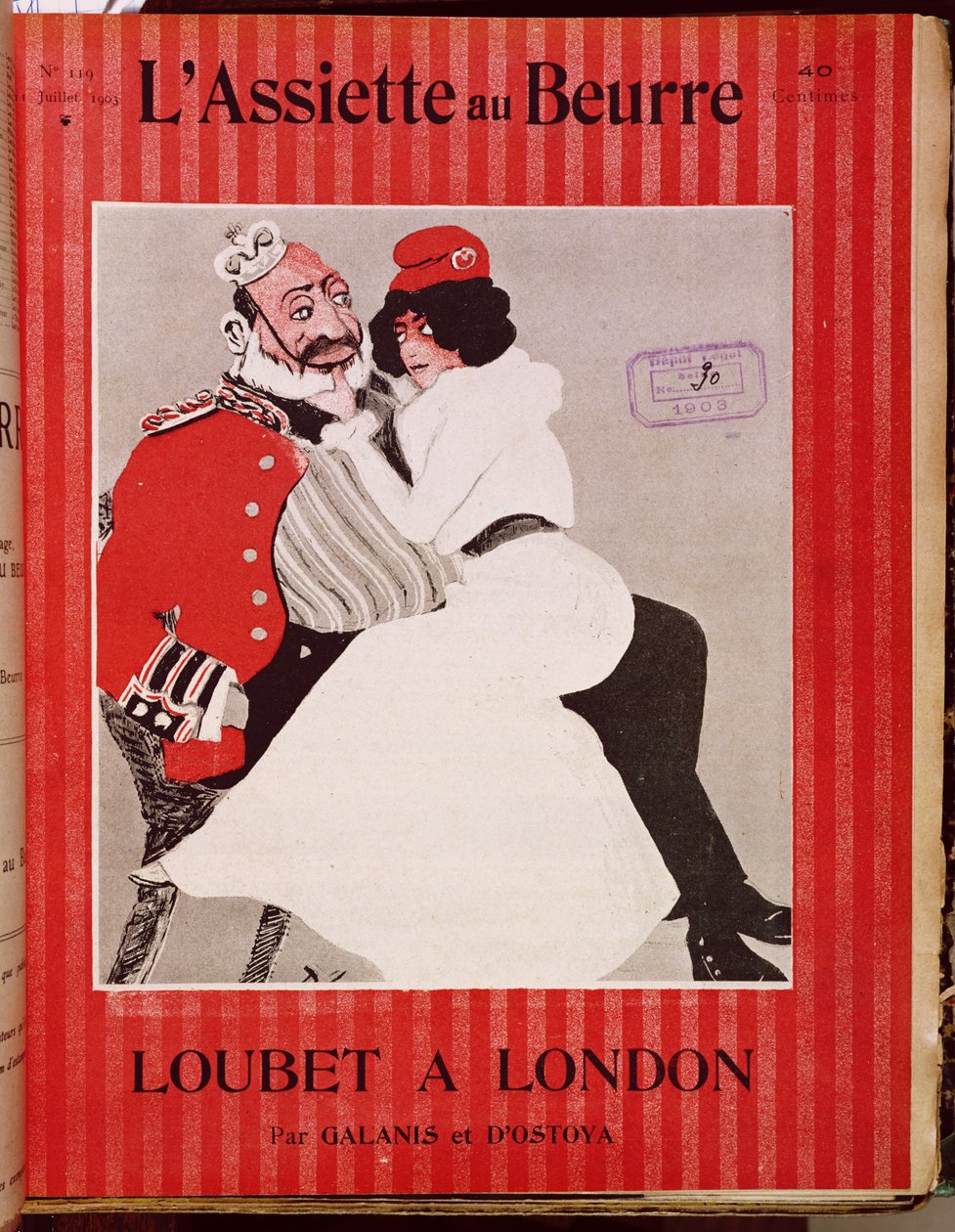 Marianne Sitting on the Knees of King Edward VII, Cover of L