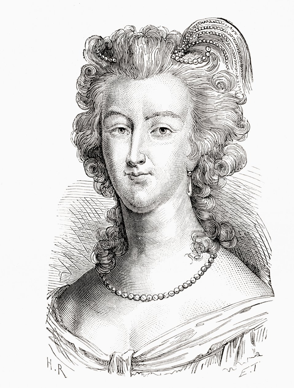 Marie Antoinette, from Histoire de France by French School