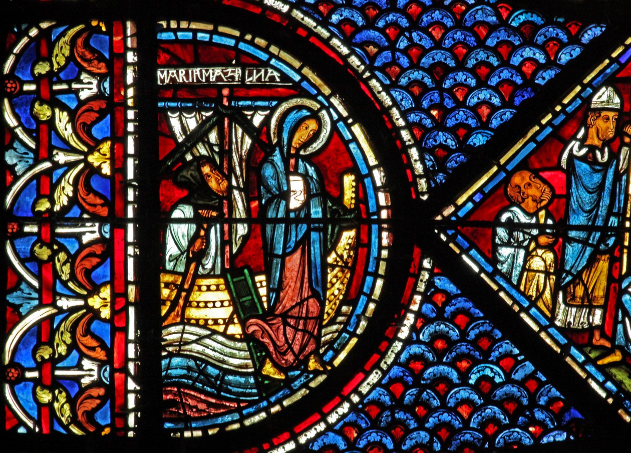 Mary Magdalene Window: Mary Lands in Provence by French School