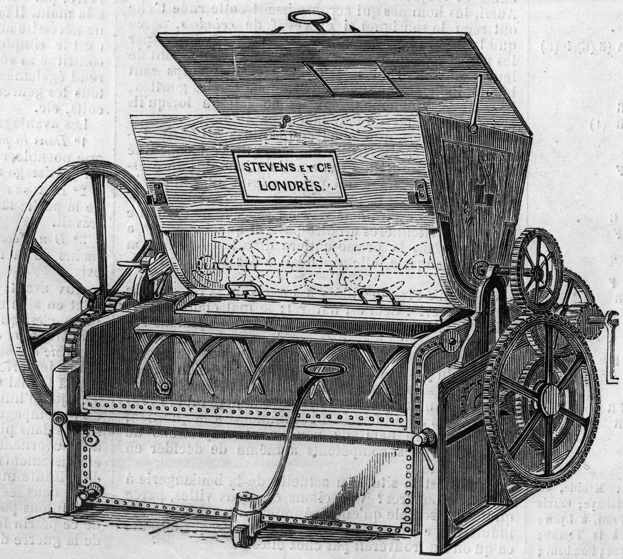 Mechanical kneader for the manufacture of bread, according to the Stevens process by French School