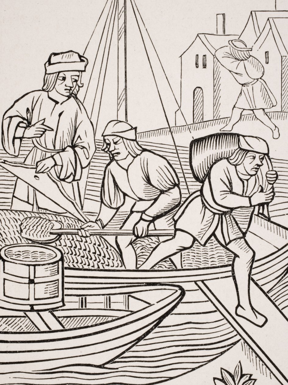 Measuring Salt, After a Woodcut in 