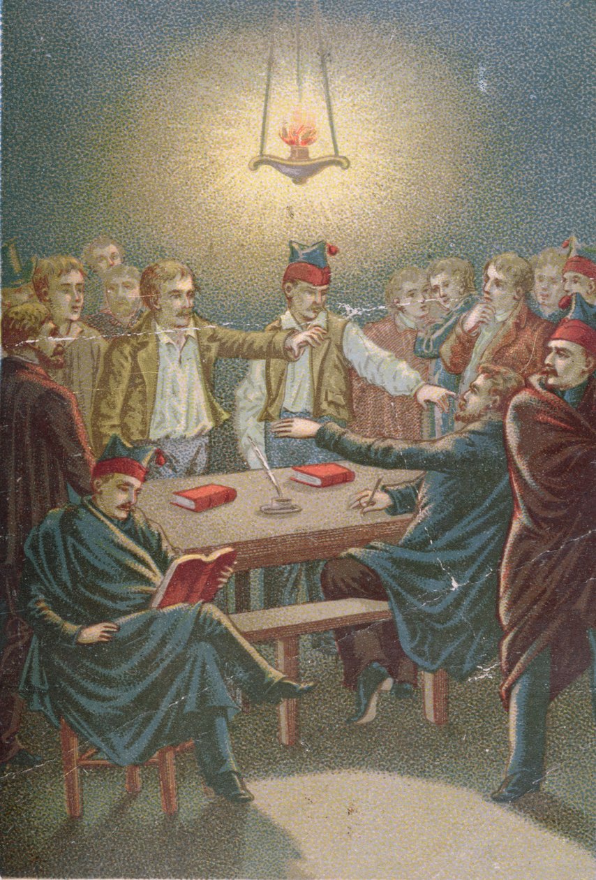 Meeting of the Carbonari by French School