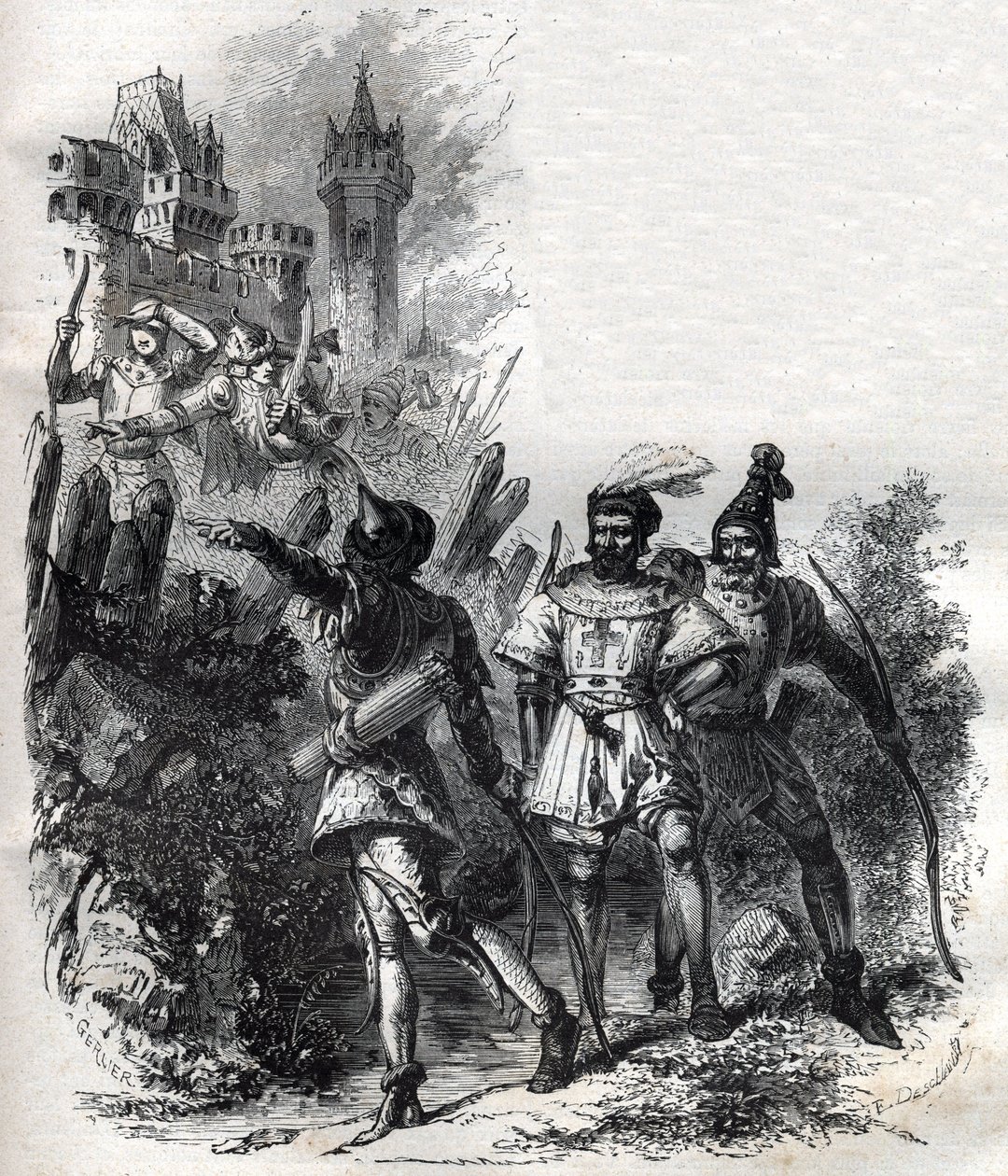 Mercenaries and bandits of Pope Clement VI by French School