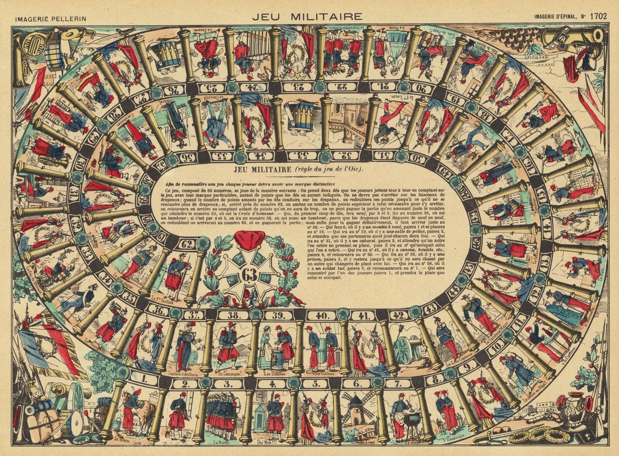Military board game by French School
