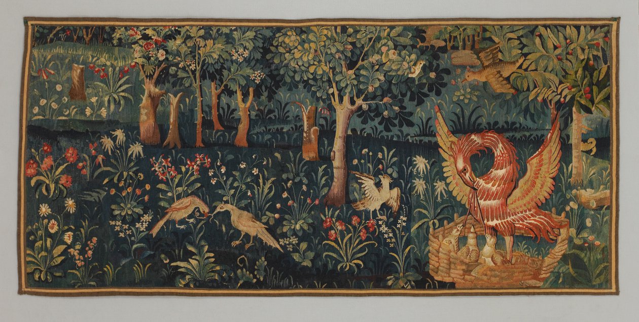 Millefleurs with Pelican in Her Piety, early 16th century by French School