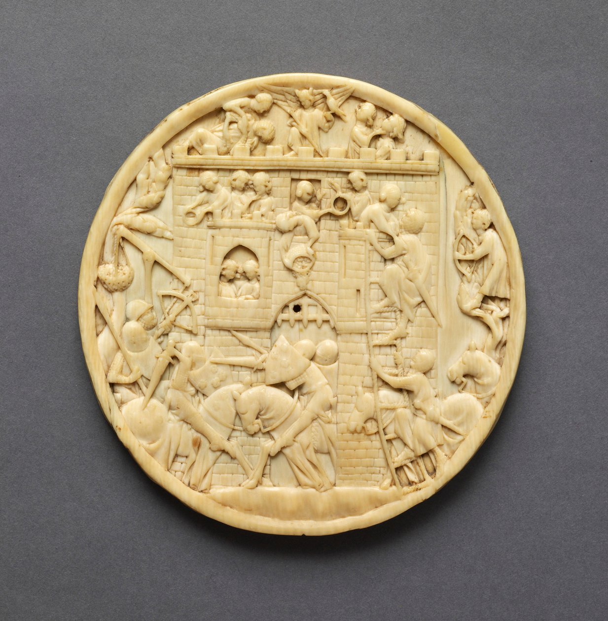 Mirror Case with Attack on the Castle of Love by French School