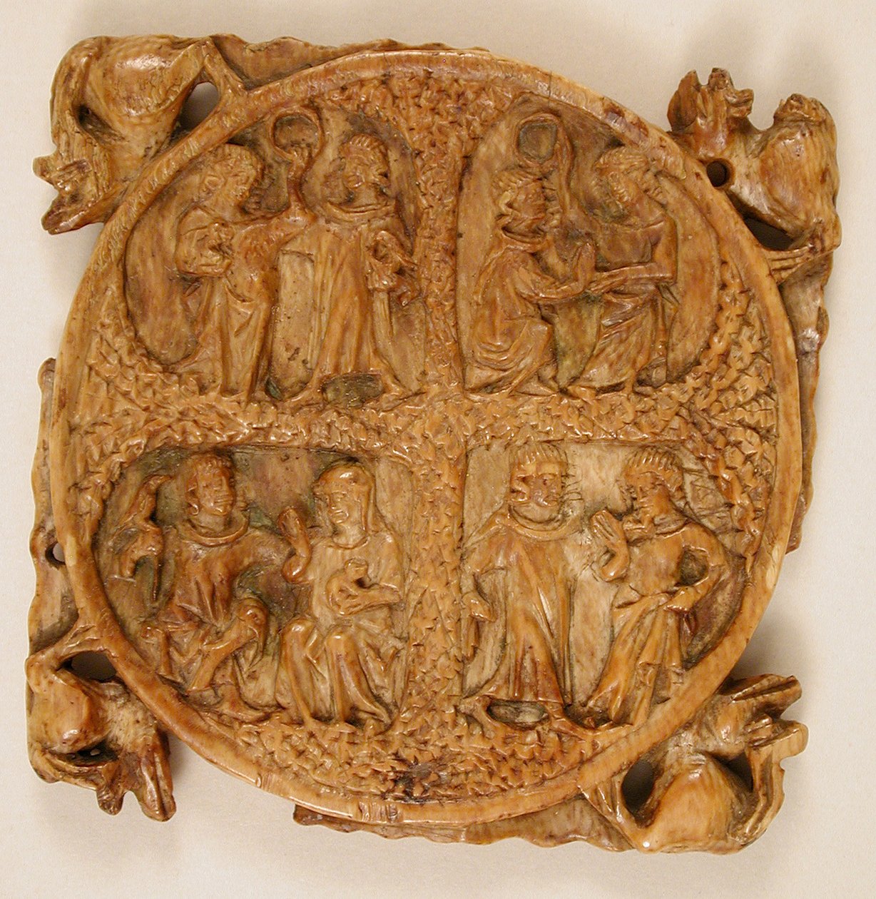 Mirror Case with Lovers by French School