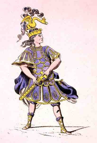 Monsieur Le Kain as Achilles, in Iphigenia in Aulis, by Jean Racine (1639-99) 1679 by French School