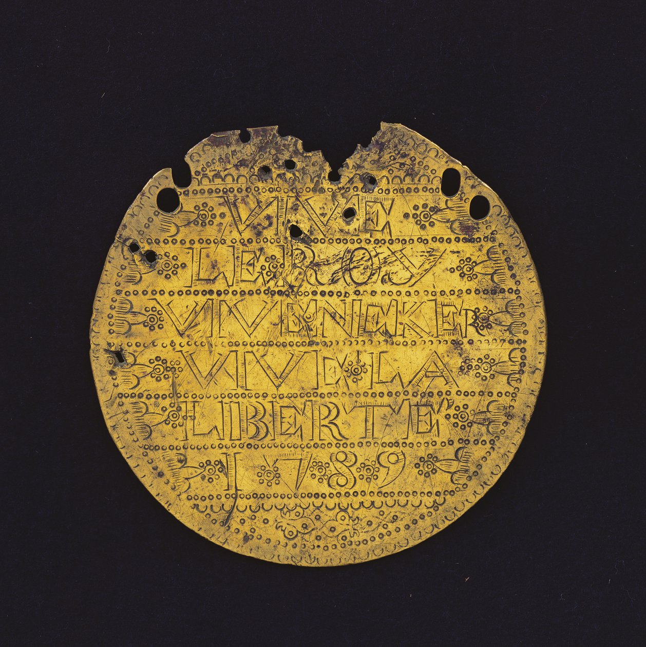 Moon: Vive le Roy, vive Necker, vive la liberté 1789 by French School