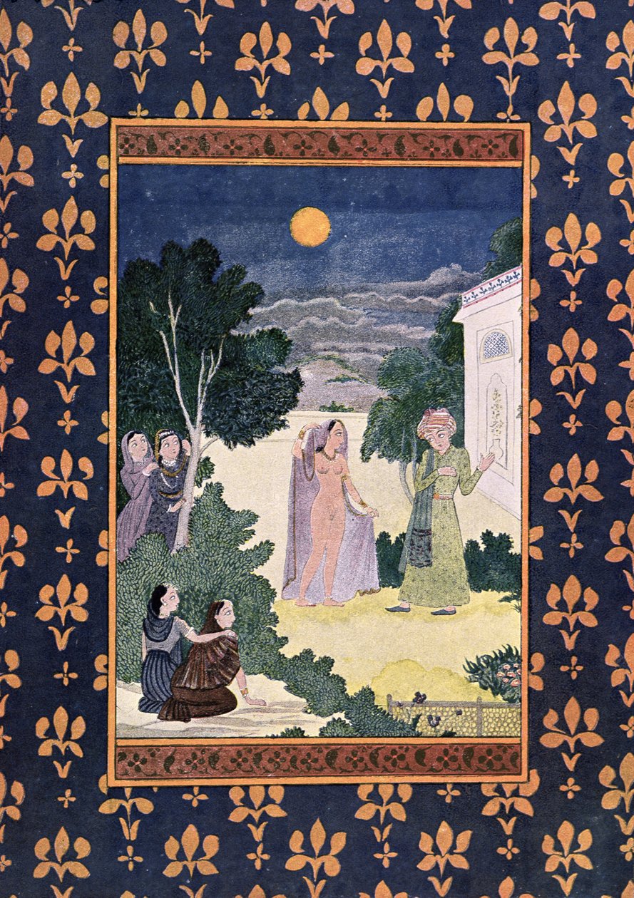 Moon of Beauty (illustration for The Arabian Nights, 1895) by French School