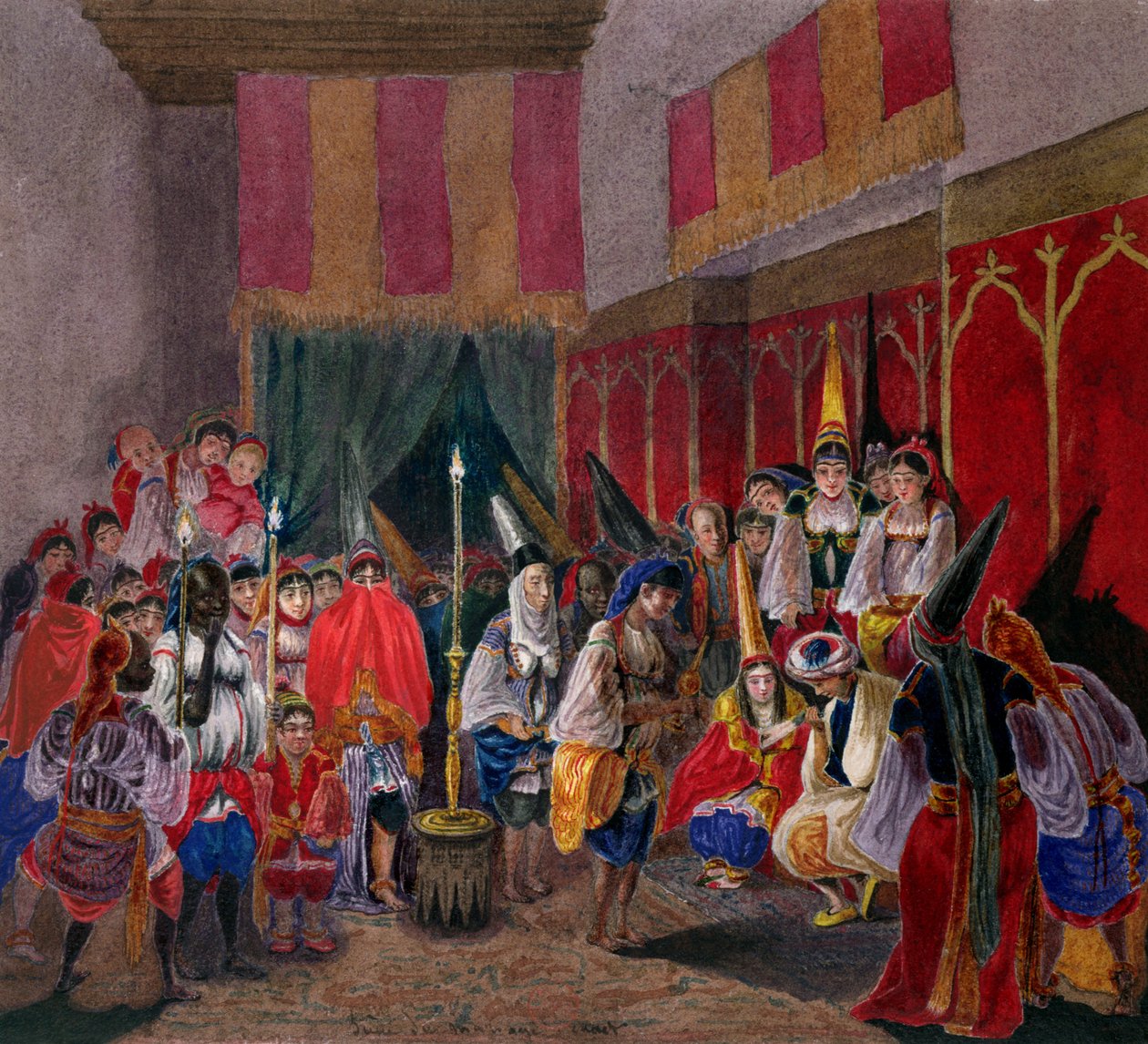 Moorish Wedding in Algeria, c.1840-45 by French School