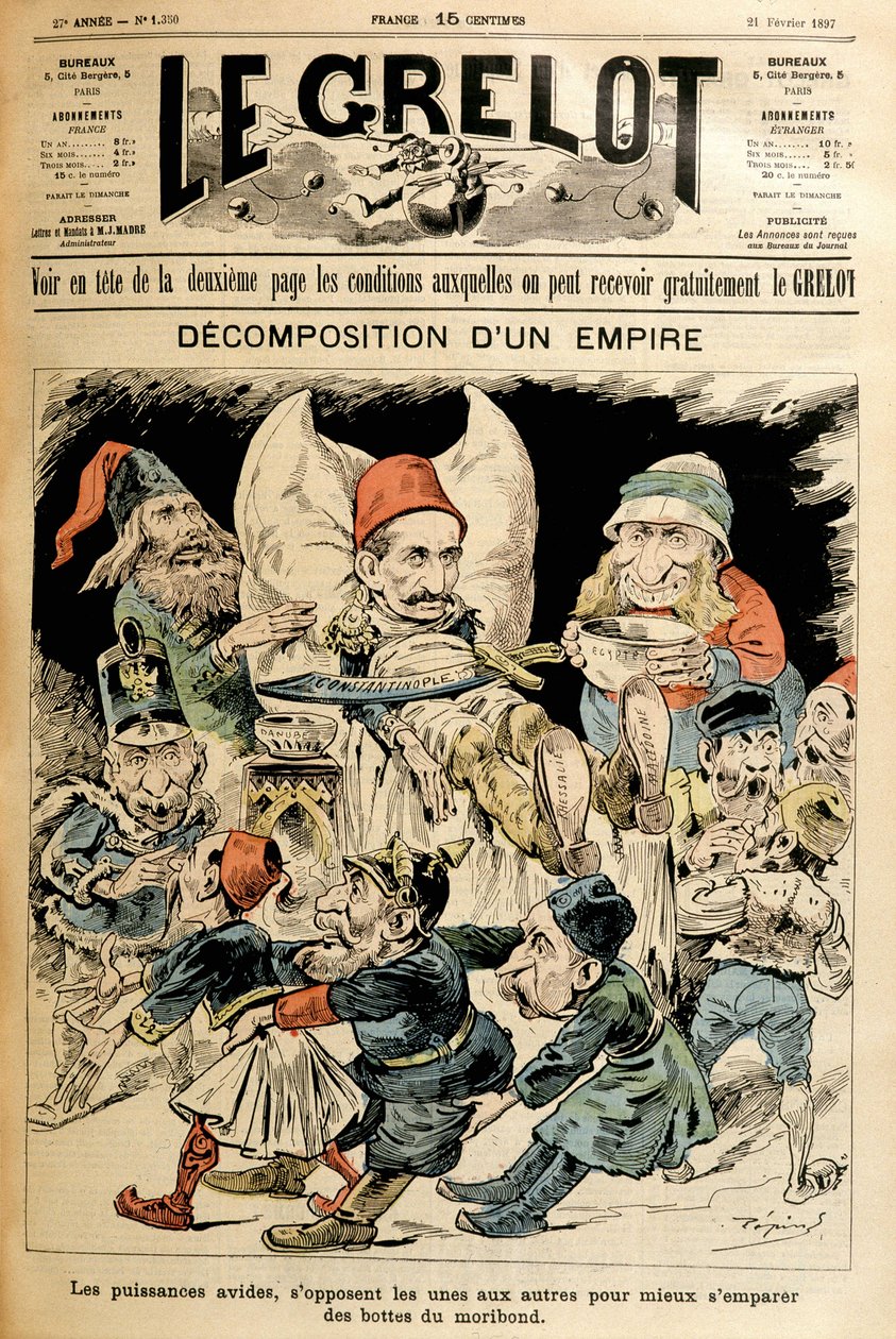 Moribund Turkey and Foreign Powers Fighting for His Boots, Cover 