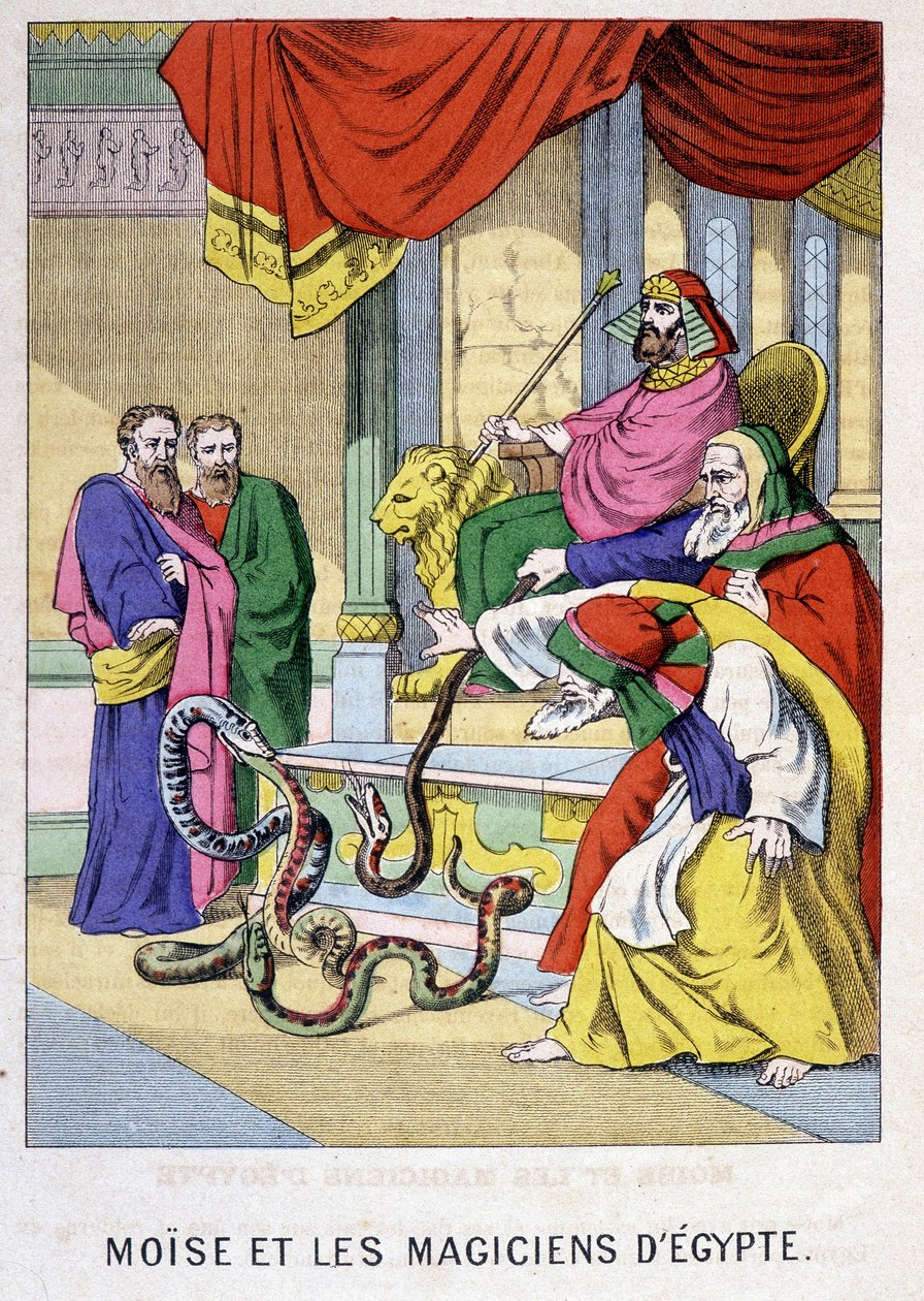 Moses and the magicians of Egypt - in 