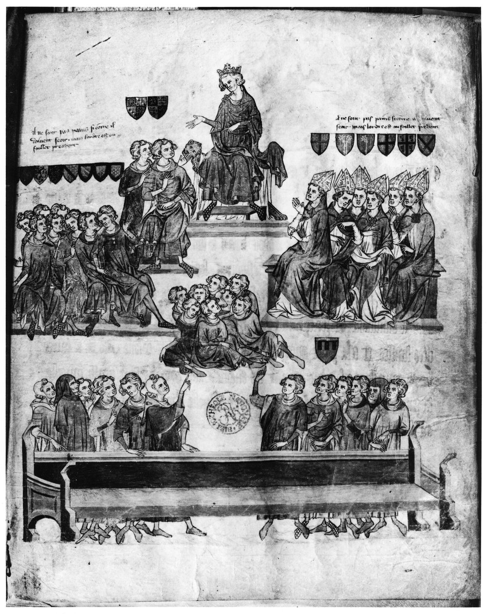 The Court of the Peers presided over by Philippe VI from Proces de Robert III d