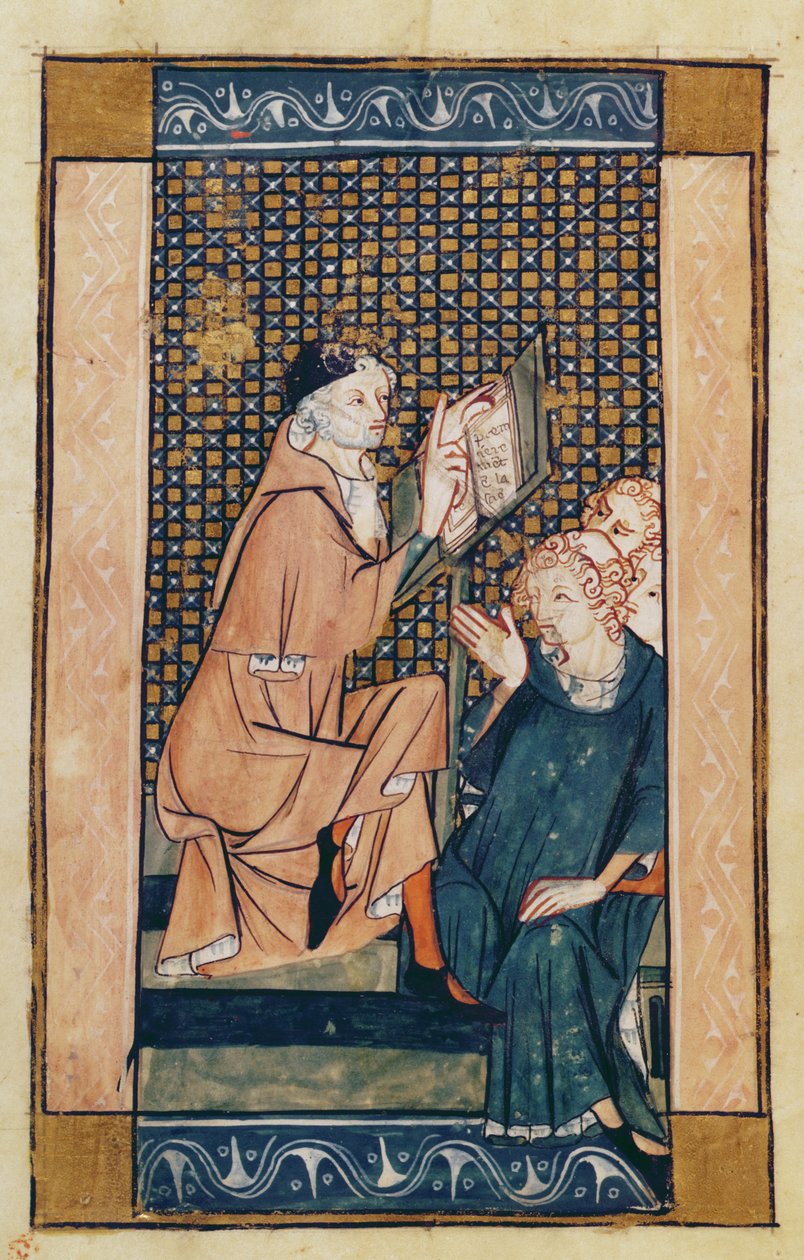 Henri de Mondeville teaching, from La Chirurgie de Maitre Henri de Mondeville by French School