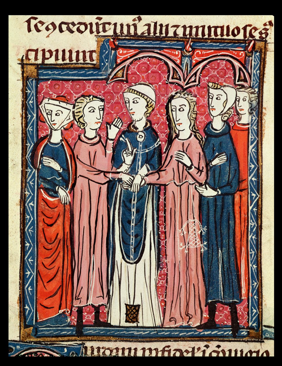 A Marriage, from Decrets de Gratien by French School