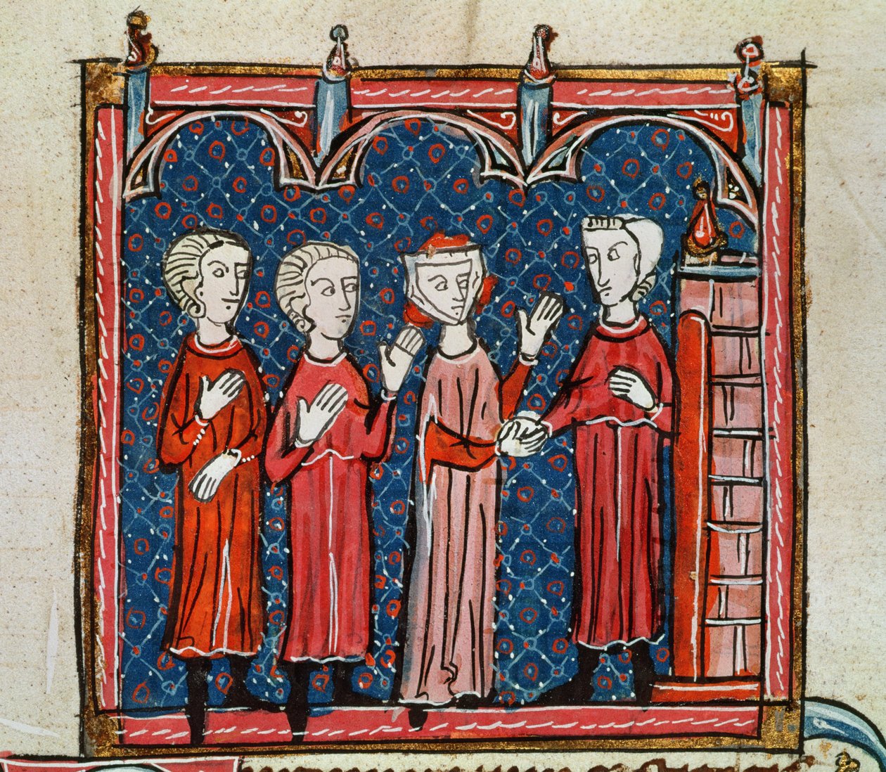 Ms 372 fol.6v Fornication and Crime Committed by a Priest, from 