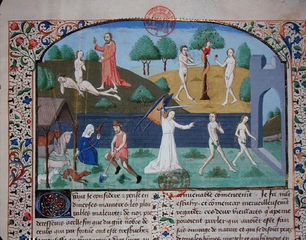 The Creation of Eve, The Temptation and The Expulsion of Adam and Eve, from 