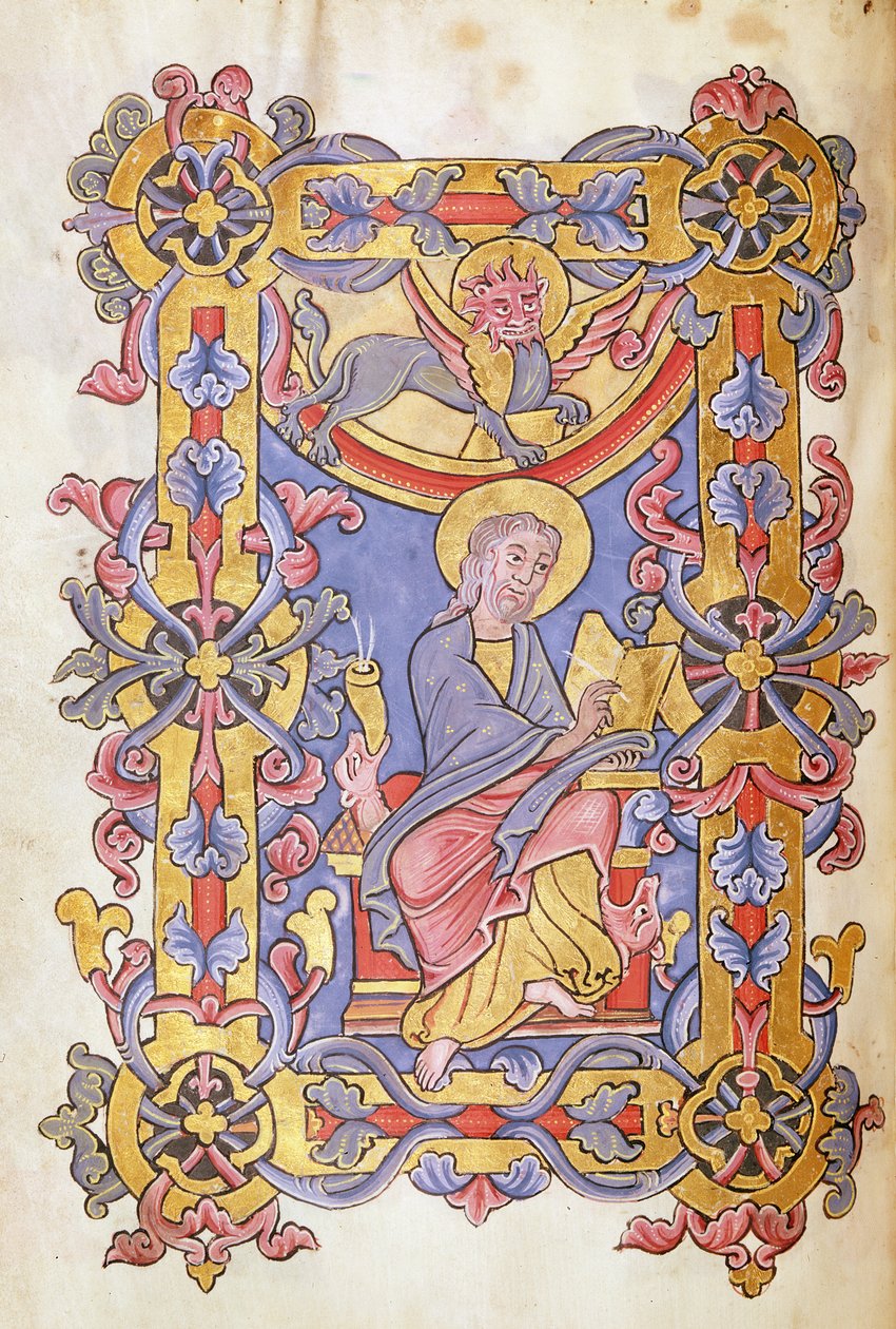 Ms 479 fol.53 St. Mark, from Les Évangiles de l