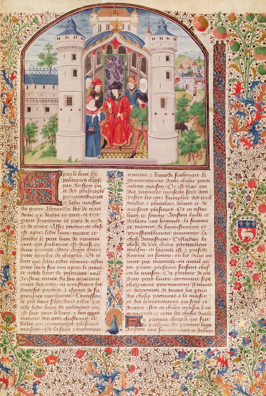 Presentation of The Economics, from Ethics, Politics and Economics by Aristotle by French School