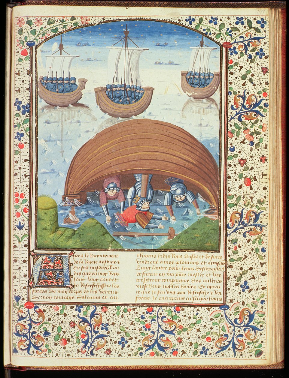 Fate of Seleucus, from The Fall of Princes, by Giovanni Boccaccio, 1467 by French School