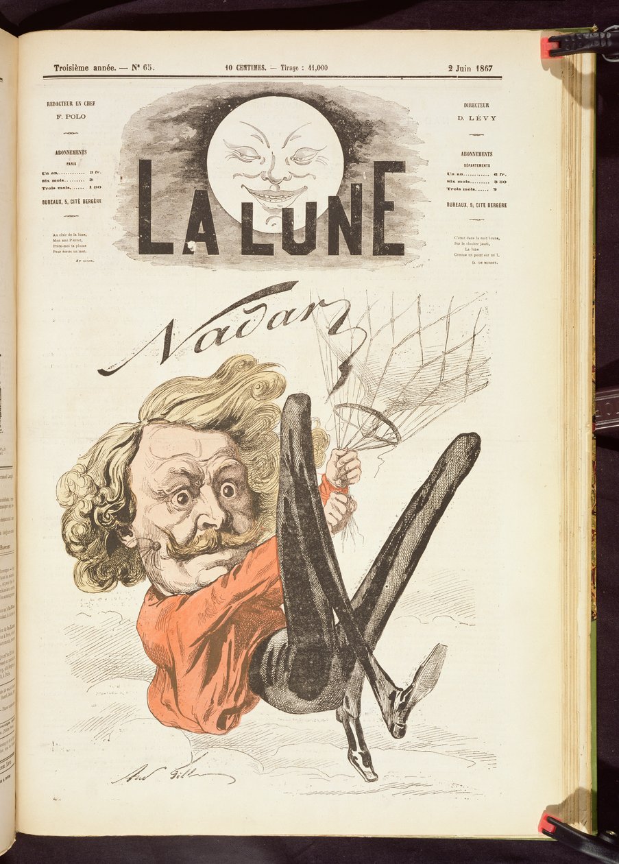 Title page of La Lune, published June 1867 by French School