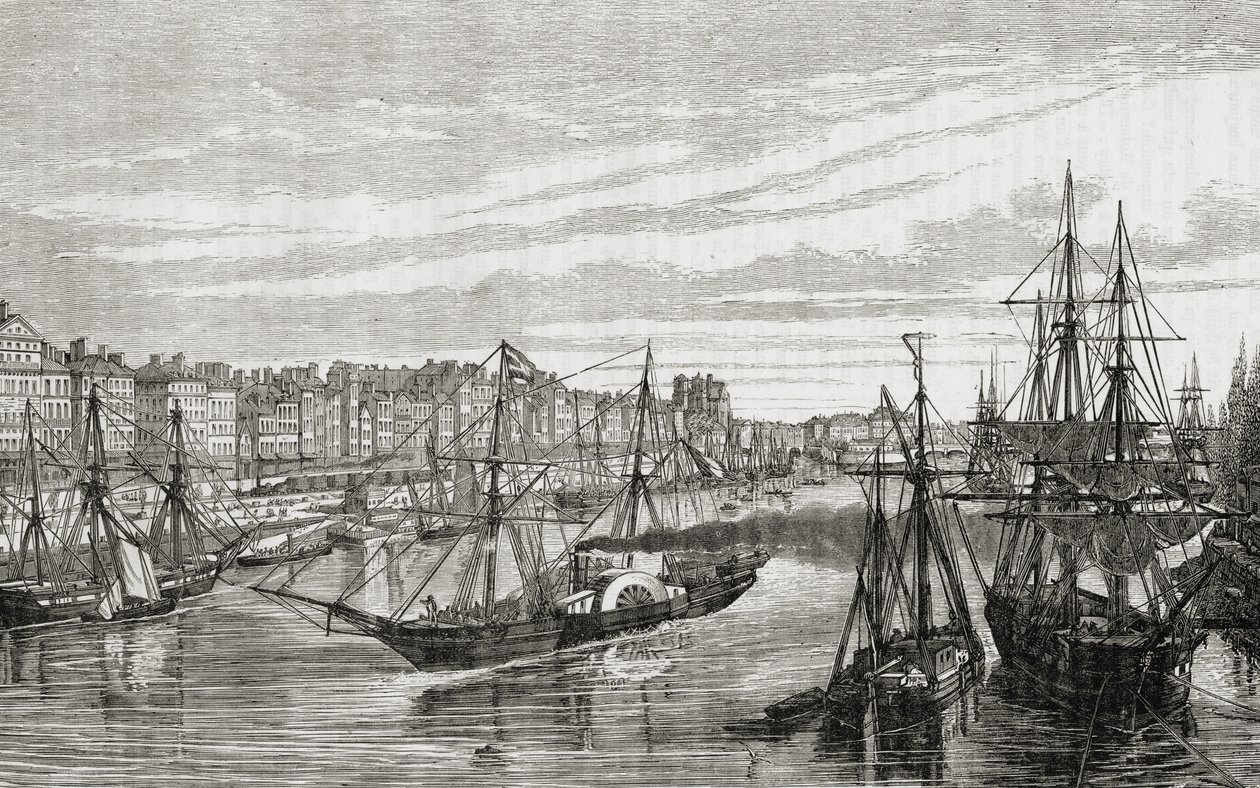 Nantes, France, in the 18th century, from 