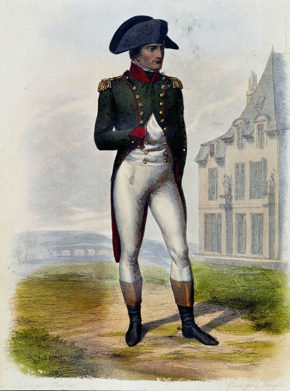 Napoleon Bonaparte, premier consul - in "Plutarque Français" by French School