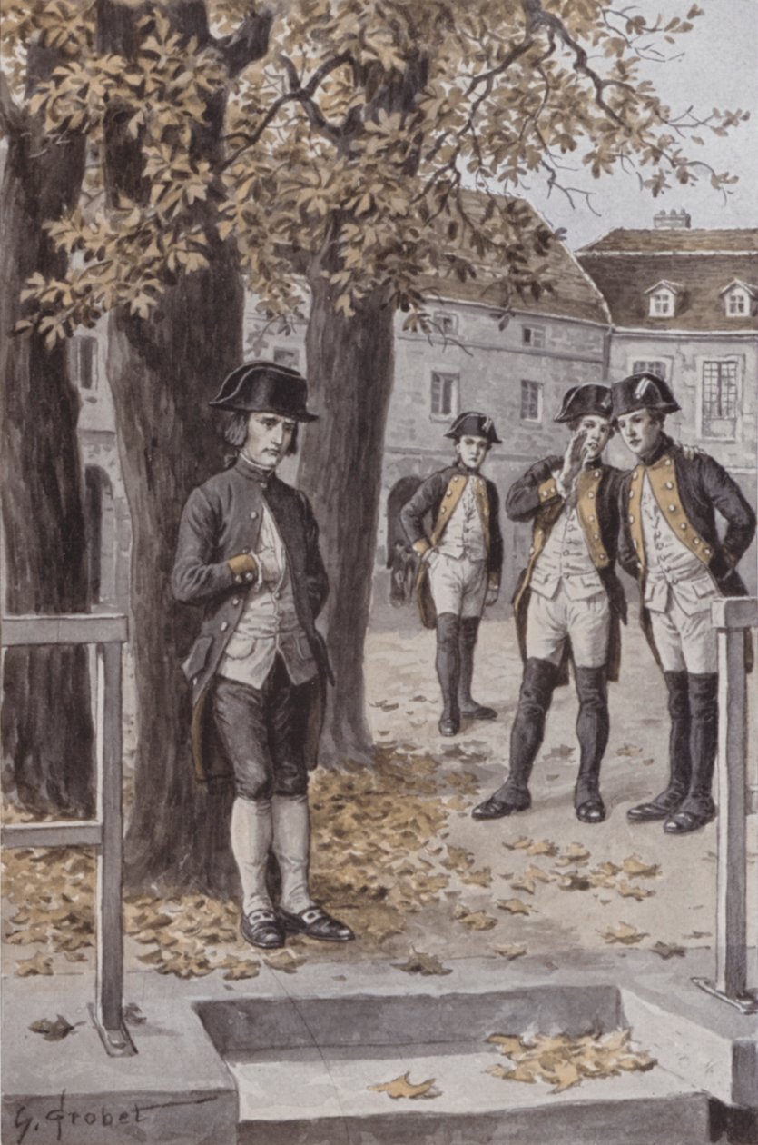 Napoleon at Ecole Militaire, Brienne by French School