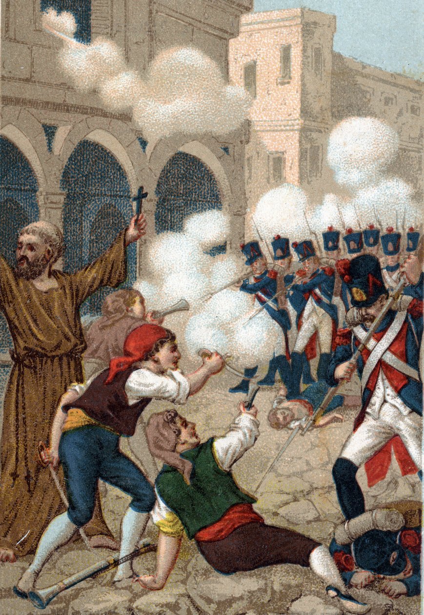 Napoleonic Wars: The siege of Zaragoza (June 15 - August 14) by French School
