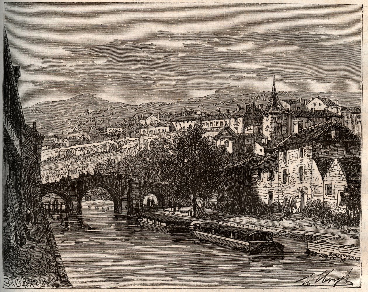 Nerac - Lot-et-Garonne by French School