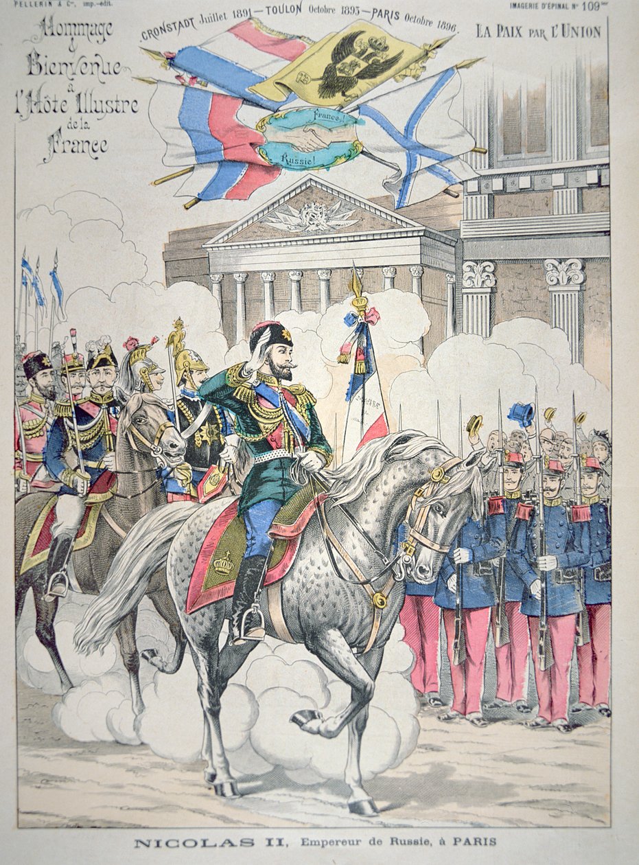 Nicholas II visits Paris in October 1896 by French School