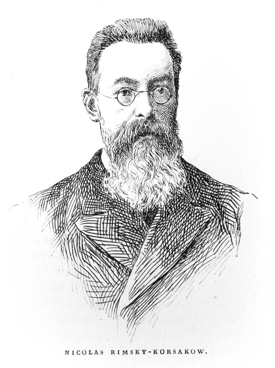Nicolai Andreievitch Rimski-Korsakov, illustration from L