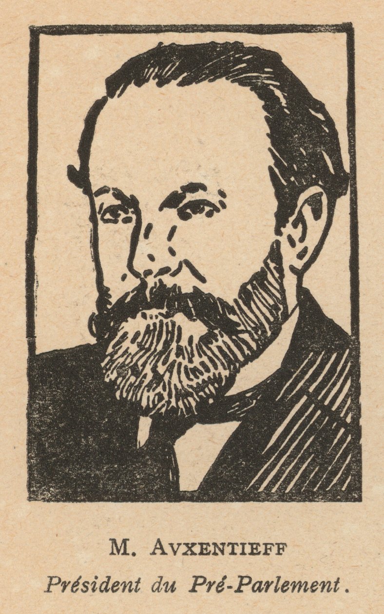Nikolai Avksentiev, Russian Socialist Revolutionary Party Politician by French School