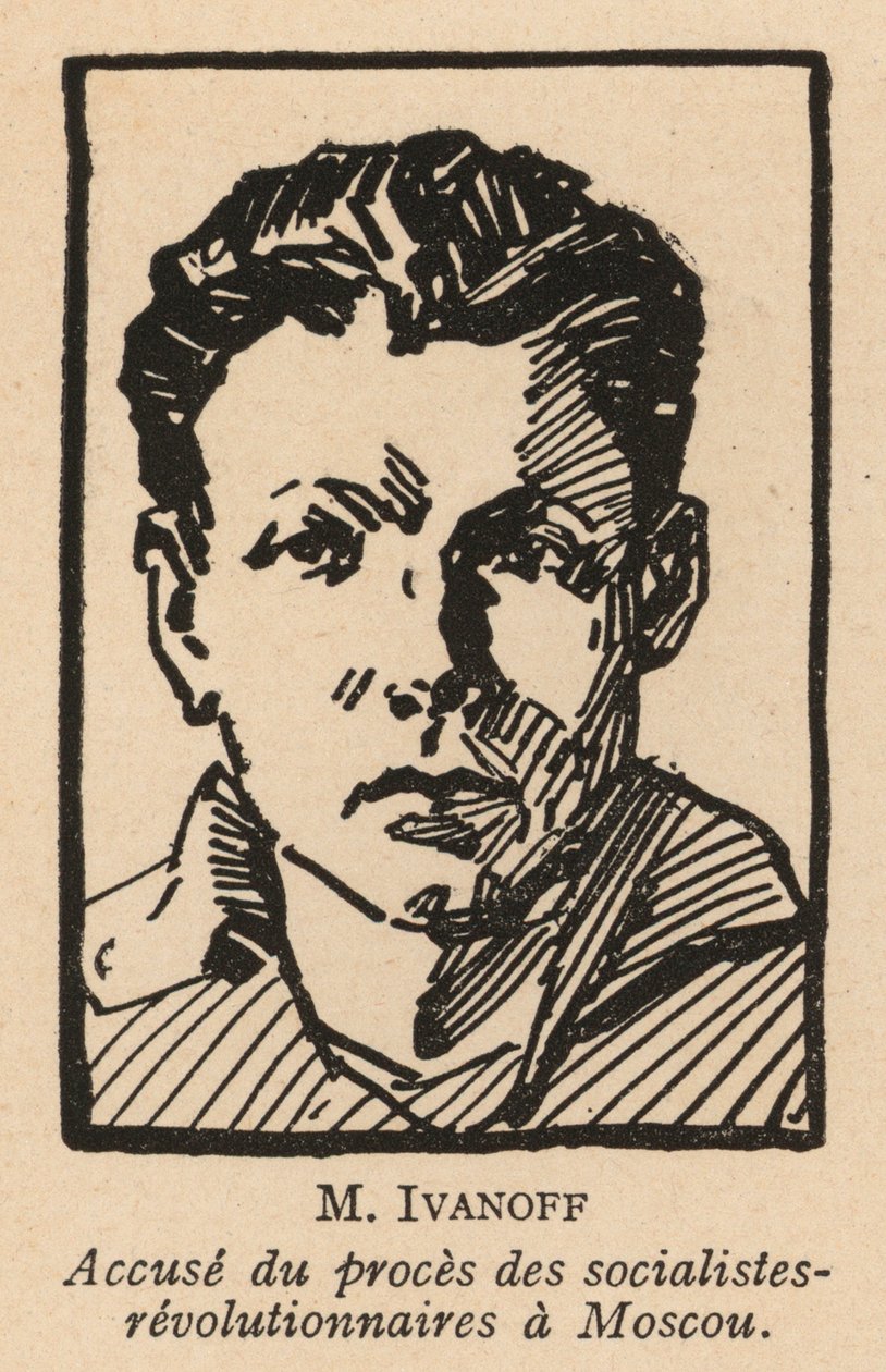 Nikolai Ivanov, Russian Socialist Revolutionary Politician Who Was One of the Defendants in the 1922 Moscow Trial of Socialist Revolutionaries, the First Soviet Show Trial by French School