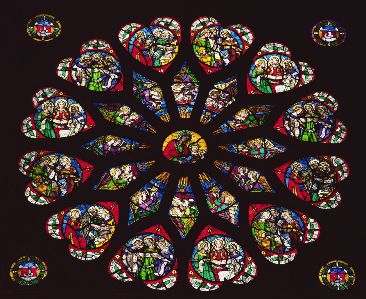 North rose window by French School