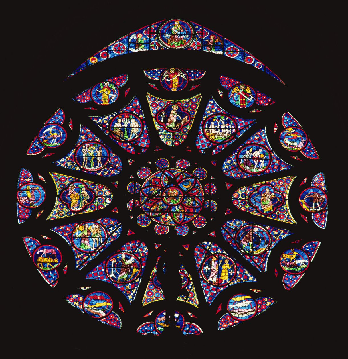 North rose window by French School